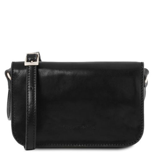 Carmen - Leather shoulder bag with flap